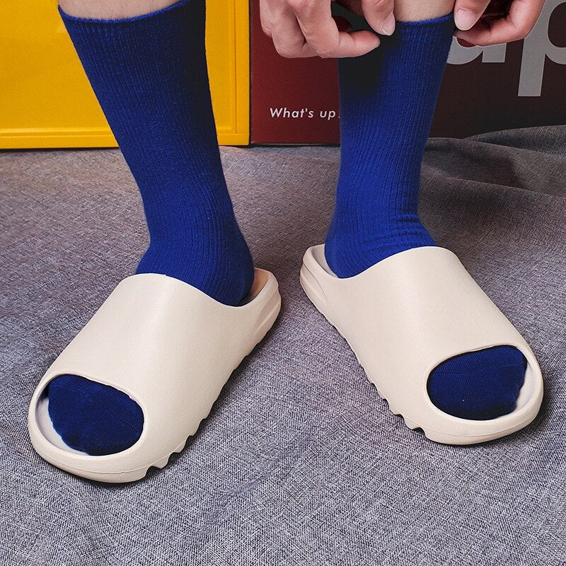 Lightweight Plain Patterned Slippers