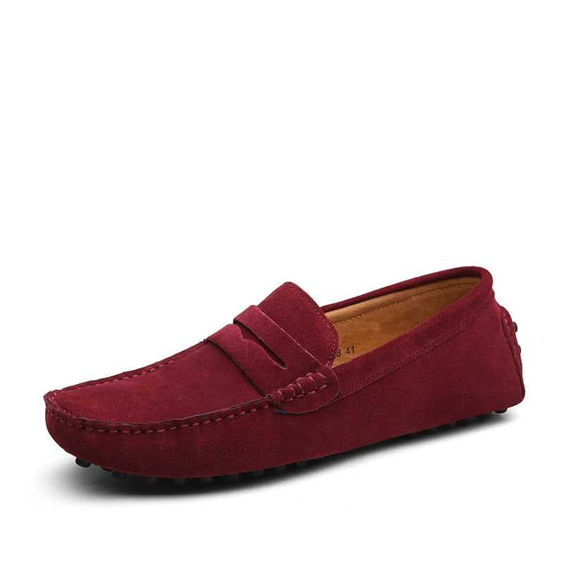 Lightweight Slip On Leather Loafers