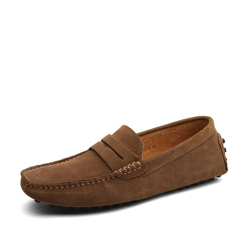 Lightweight Slip On Leather Loafers