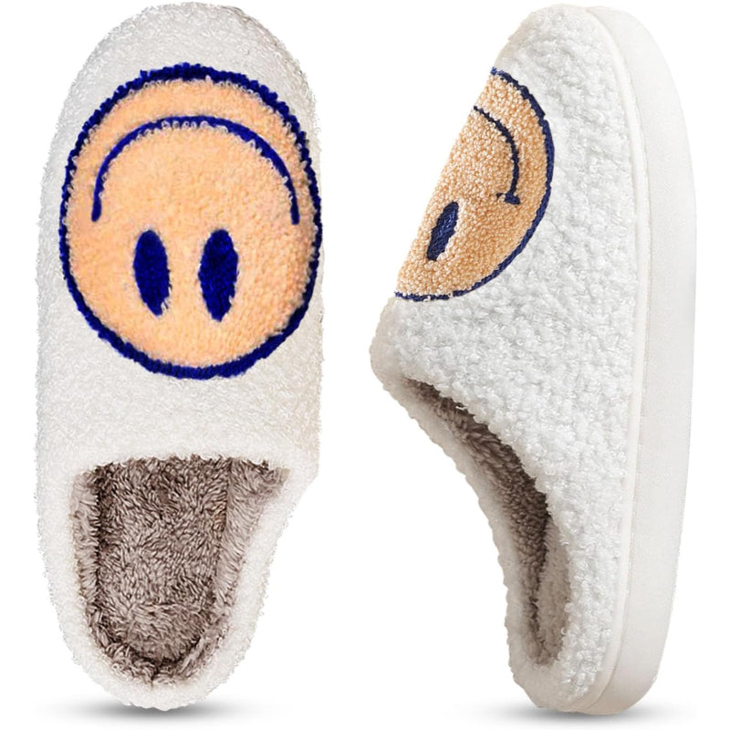 Smile Pattern Slip Ons For Indoor And Outdoor Wear