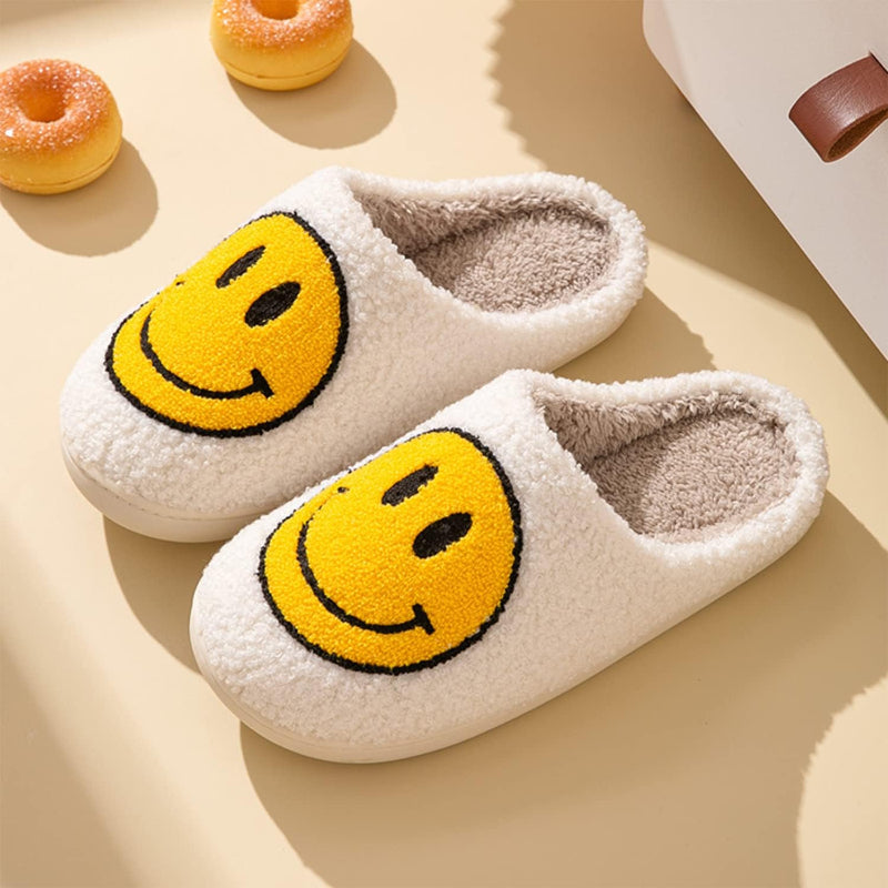 Smile Pattern Slip Ons For Indoor And Outdoor Wear